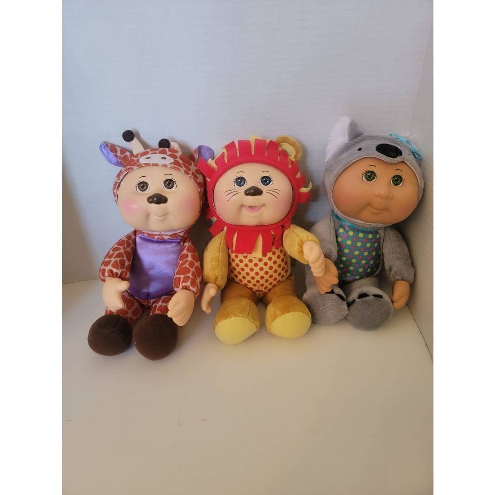 Cabbage Patch Kids Zoo Friends Jaye Lion Garnet Giraffe Frankie Koala Play Dolls